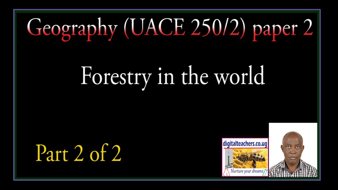 UACE Geography   Forestry in the World part 2 of 2