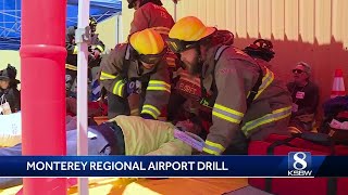 Emergency response drill at Monterey Regional Airport prepares first responders