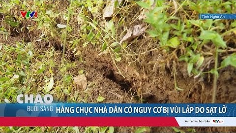 Nghệ An: Hàng chục nhà dân có nguy cơ bị vùi lấp do sạt lở núi | VTV24