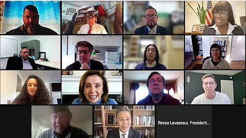 Speaker Pelosi Holds Virtual SF Veterans Roundtabl...