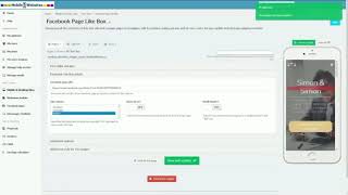 Mobile1 Website Builder FB Like Box Widget