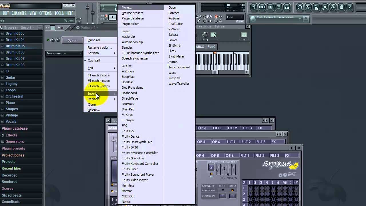 Fl Studio 10 2014   criando um ritmo básico de rap