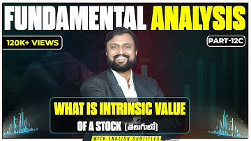 What is INTRINSIC VALUE of A Stock🤔| How to calculate  Stock INTRINSIC VALUE find చెయ్యడం ఎలా? 12C
