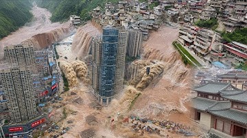 China’s Henan Province Drowns — Zhengzhou Floods Turn Streets Into Rivers, Buildings Collapse