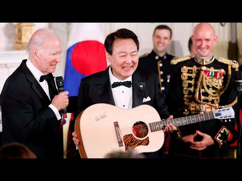 South Korean President Yoon sings &#039;American Pie&#039; at Biden&#039;s US state dinner