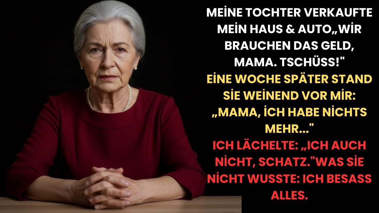 Tochter 'Ich habe dein Haus verkauft, Tschüss!' - Meine RACHE war GENIAL!