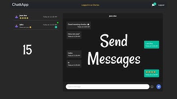 Real-time Chat App - 15 Send Messages |  React, Node.js and Socket.io