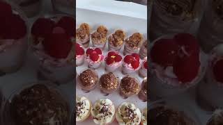 Cheesecake desserts shots ?strawberry,ferrero, cookie ? trifle chocolate Cheesecake shorts zee