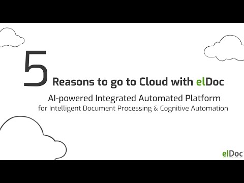 elDoc - Intelligent Document Processing | AI-powered Integrated Automated Platform in Cloud