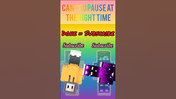 Can you pause at the right time #trending #minecraft #shorts