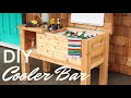 Free plans to build a Portable Deck Cooler Bar and Stand