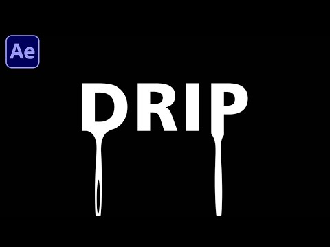 Dripping Text Tutorial in After Effects | No Plugin