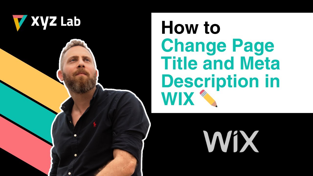 How to Change Page Title and Meta Desciption in WIX