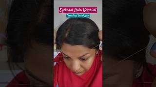 Threading By Yourself Eyebrow Hair Removal Shaping Trick Hand movement