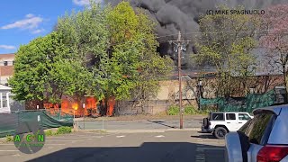 Massive fire rips through Courtlandt Street in Belleville