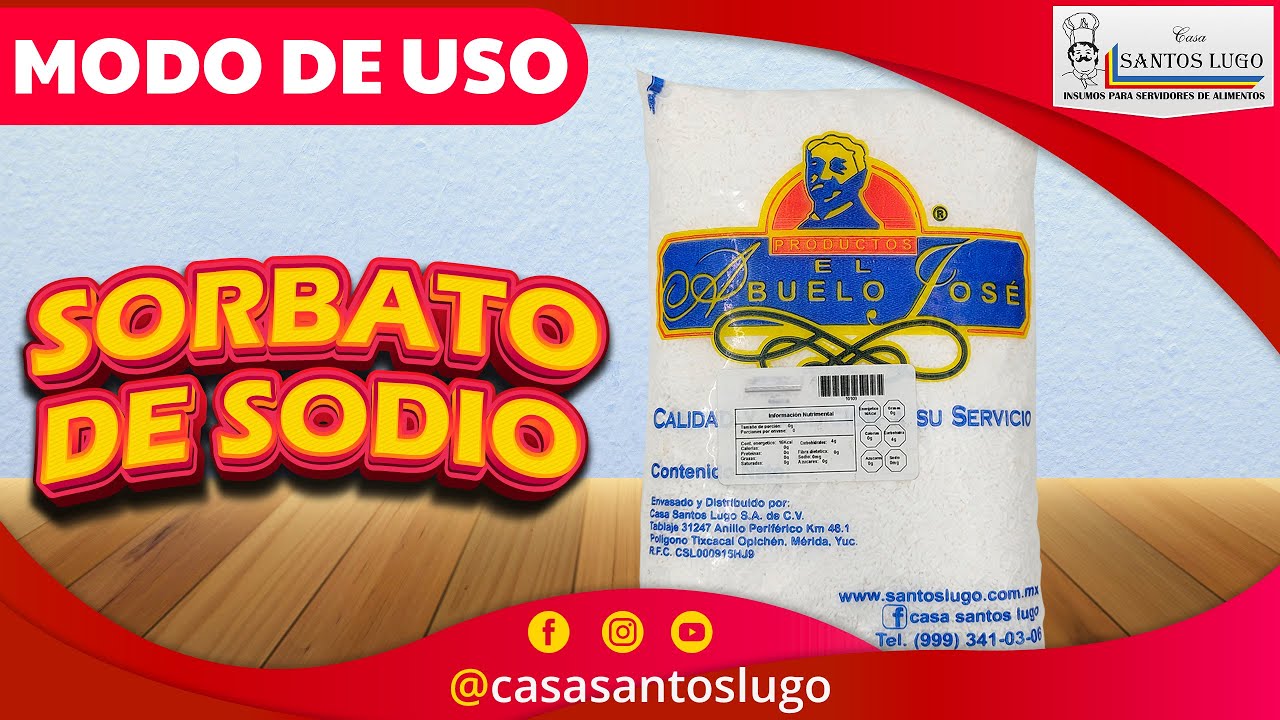 👨🏻‍🍳 MODO DE USO DE SORBATO DE POTASIO EL ABUELO JOSÉ ⭐