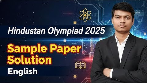 Hindustan Olympiad 2025 🔥 Class 9 English Sample Paper Solution by @AyushConnection 