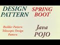 Builder Pattern | Builder Design Pattern | How to Implement builder pattern on POJO | Springboot