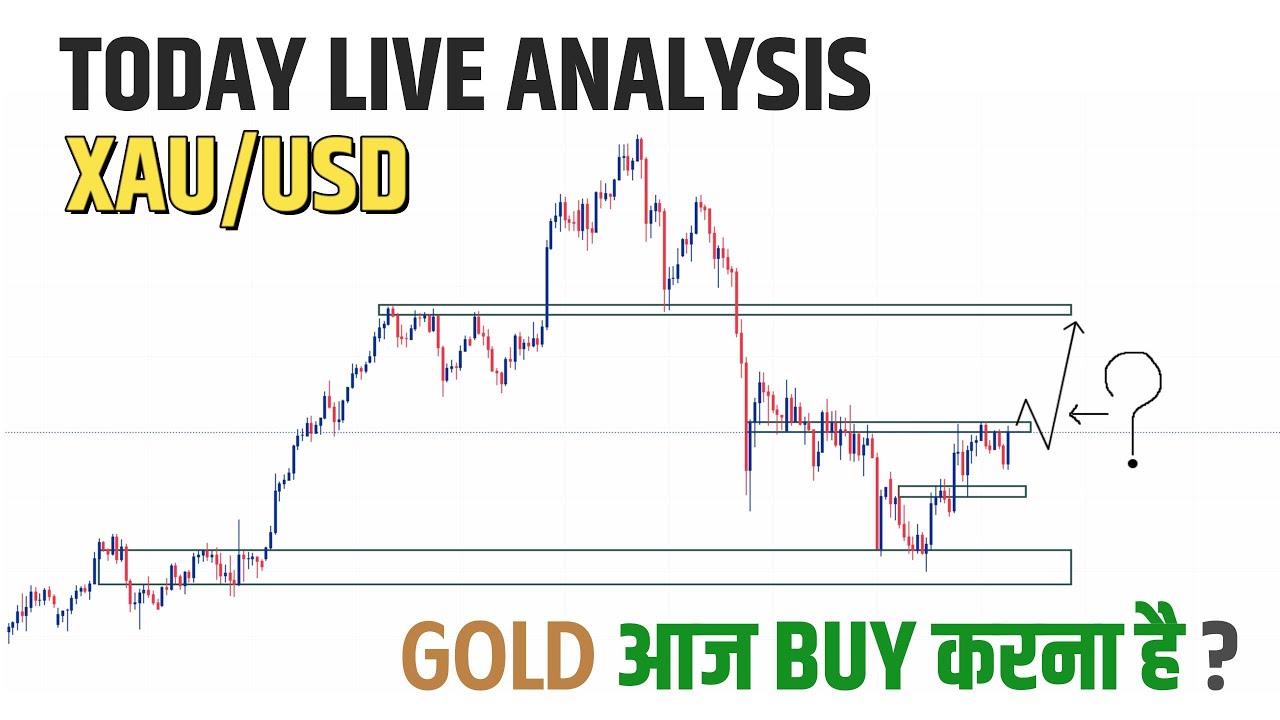 XAU/USD GOLD Today live analysis in Hindi || Simple Technical Analysis ...