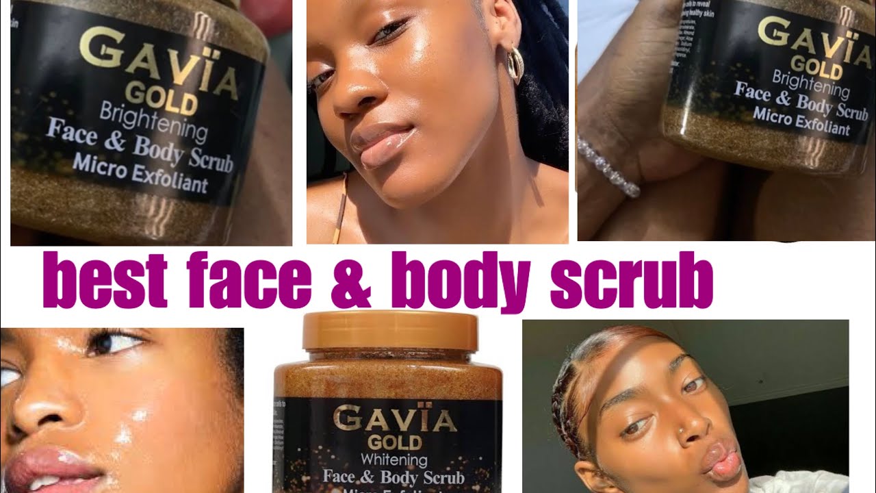 Gavia Gold whitening face and body scrub review bodyscrubs YouTube