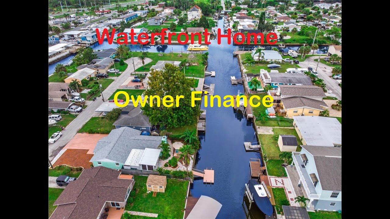Waterfront Home for sale with owner financing in Hudson FL2br,2ba