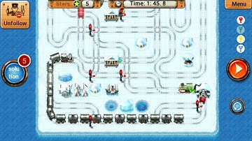 Rail Maze 2 Long Level Gameplay - Train Puzzle Game - Android Gameplay #2289