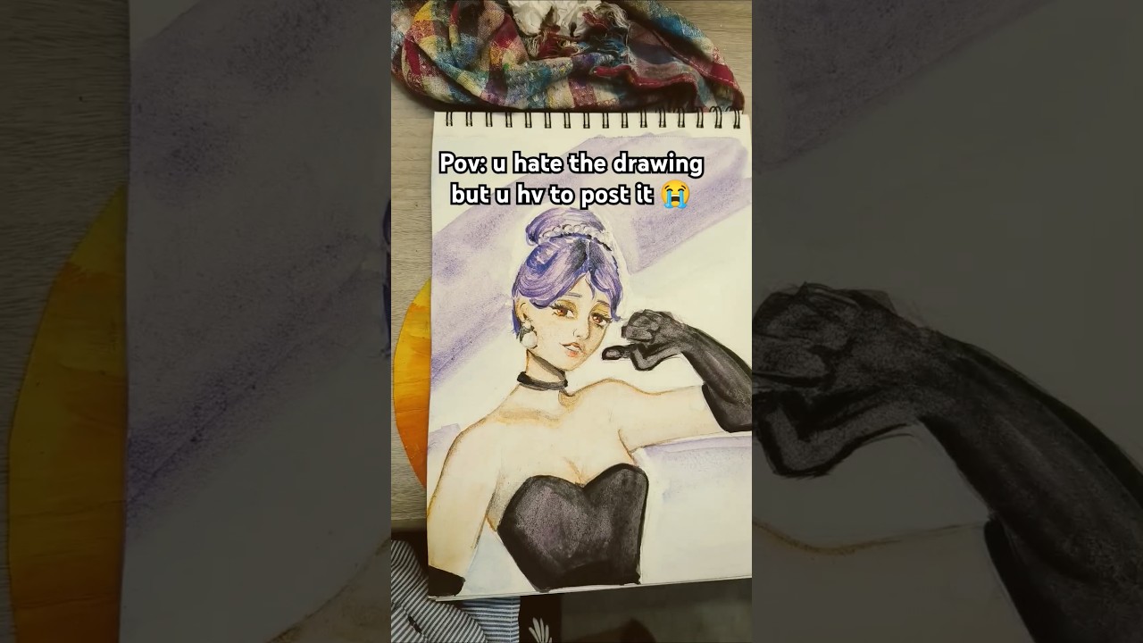 Idk if my lighting is bad or my watercolor skills r trash🥲 