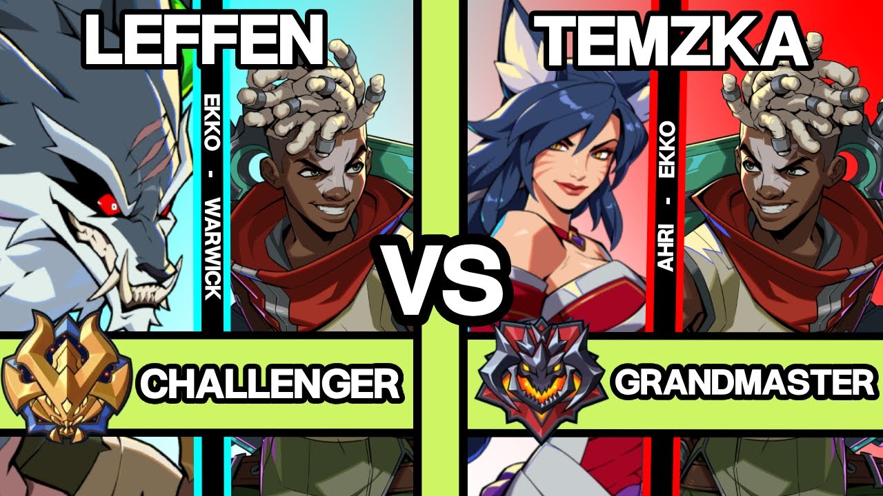 2XKO ▰ LEFFEN (Ekko-Warwick) vs TEMZKA (Ahri-Ekko) ▰ 2XKO Pro Replays