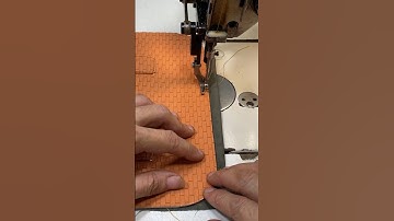 lược lót thân trước và thân sau chiếc túi xách màu cam