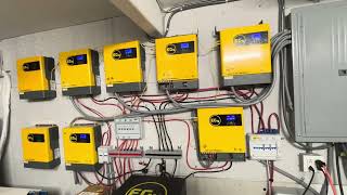 DIY solar for home. 100 percent ac in house & garage with off grid solar. $0 cost, 113 degrees out