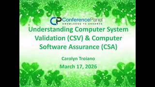 Understanding Classic Computer System Validation (CSV) & Computer Software Assurance (CSA) - Seminar