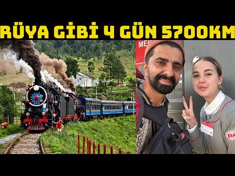 Dünyanın En Uzun Tren Yolu Sovyet Treni ile 4 Gün 5700km / 500