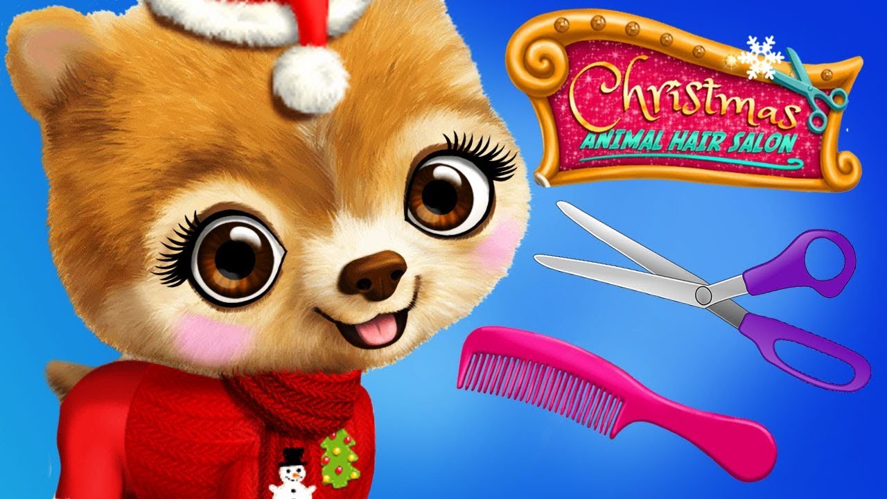 Fun Pet Animal Care Games - Christmas Animal Hair Salon Santa Makeover Dress Up Kids App