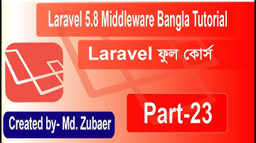 Laravel php Ecommerce full project Bangla tutorial | Middleware Bangla tutorial Part-23