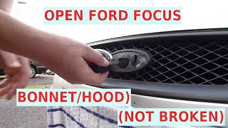 Ford focus how to open bonnet #8