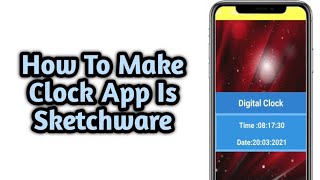 How To Make Digital Clock App In Sketchware screenshot 5