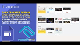 Site Google : Cara Kostum dan Transfer Domain dari Situs Rumahweb ke Google Site
