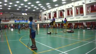13MS 林冠廷(長春) vs 王心緯(民權)20140607台日羽球選拔賽