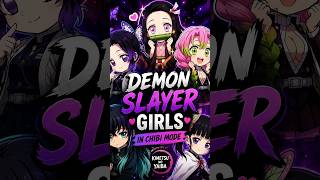 POV: Demon Slayer Girls in Chibi Mode 💜✨ | KNY Edit #viraledits #anime