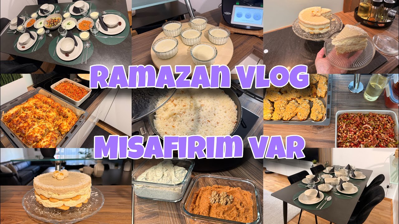Misafirlerim Var | Baştan Sona Misafir İftar Hazırlıgı | Ramazan Vlog | İftar Menüsü | Masa Sunumu