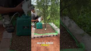 This Gravel Bed Needed Some Attention! 👀  #ArchiRepublic #GravelBinder #TreeLandscaping #GardenPr