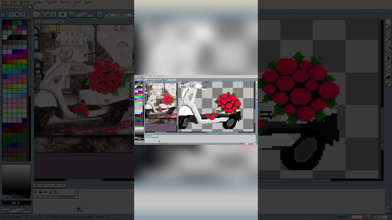 Рисую картину из своей комнаты. Часть 1. 