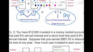 Solving Mixture Word Problems using Systems of Linear Equations