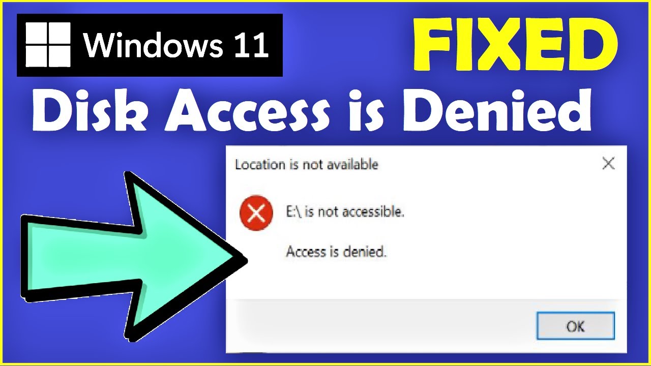Fix access. Access is denied. Access is denied logo.