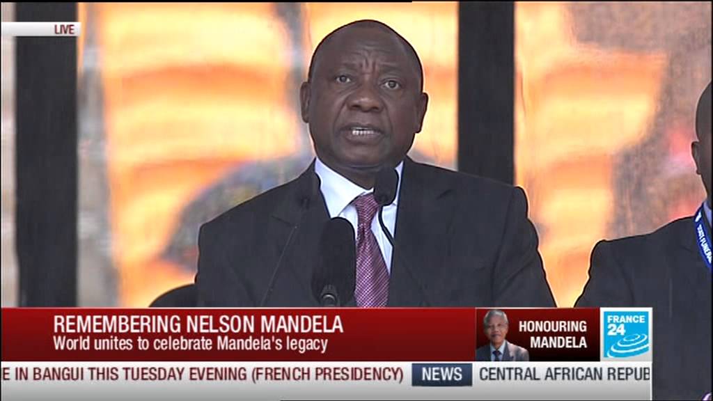 Cyril Ramaphosa opening of the Nelson Mandela's Memorial ceremony