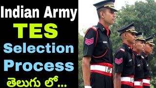 Army TES Full Selection Process in telugu ||Indian Army TES Officer Entry Eligibility in telugu