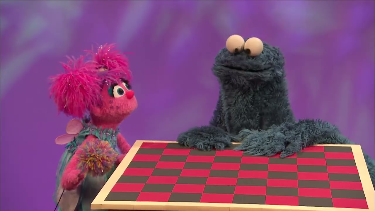Sesame Street 🍪 Cookie Monster Plays (Eats) Checkers 🎮 Full Sketch