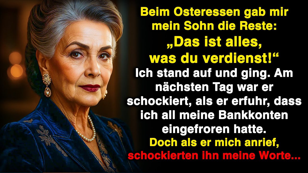 Beim Osteressen gab mir mein Sohn die Reste – „Das ist alles, was du verdienst!“