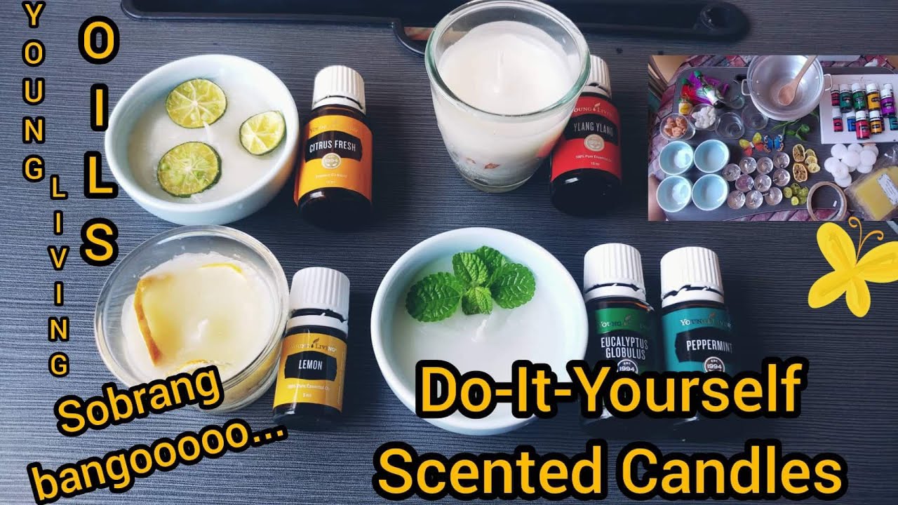 How to Make Essential Oil Candles - Aromatherapy Essential Oil Candle  Making DIY 