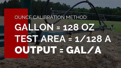 Calibrating A Boom Sprayer